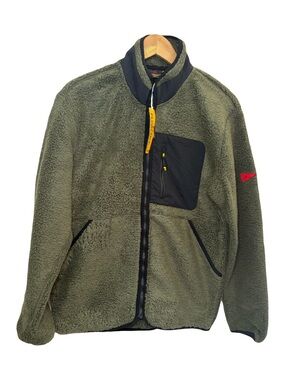 FLORENCE MARINE X MEN'S HIGH PILE UTILITY FLEECE JACKET Olive Green Sherpa Small